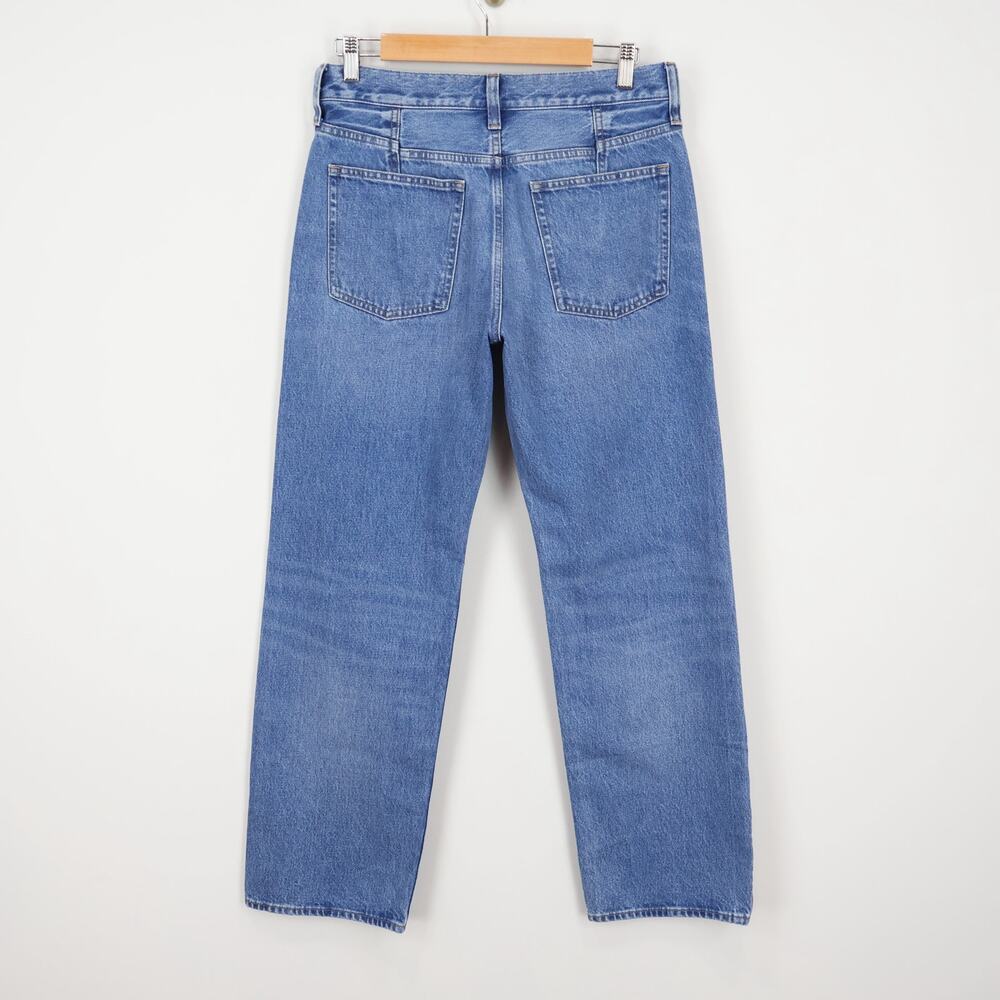 J.Crew Mid Rise Relaxed Straight Jean with Suede Stripe Size 27 NWT - Picture 7 of 9